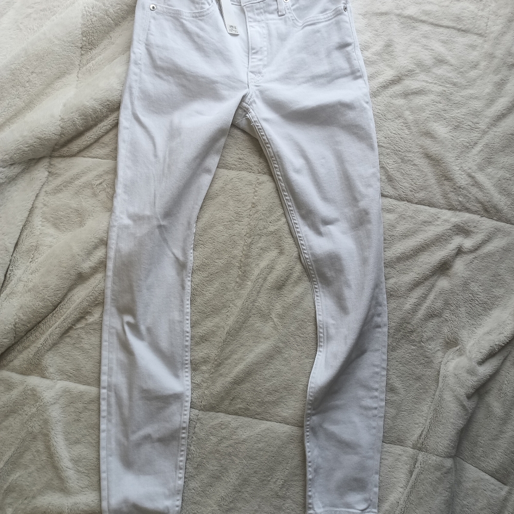 Vineyard Vines high rise skinny denim white cap